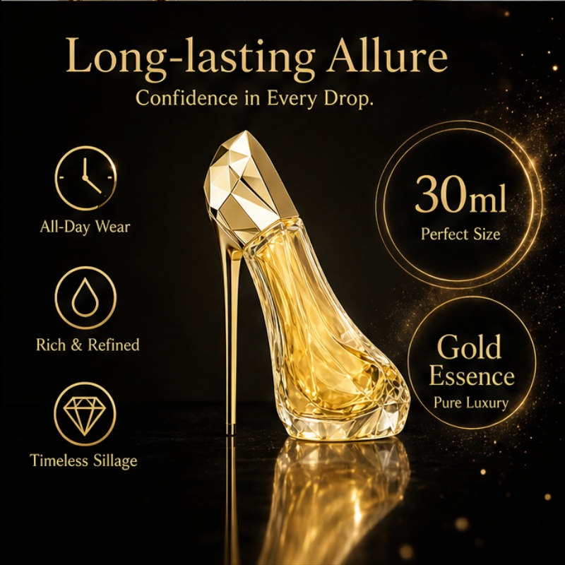 Luxurious golden high-heeled s - Perfume High Fragrance ulasan dan harga
