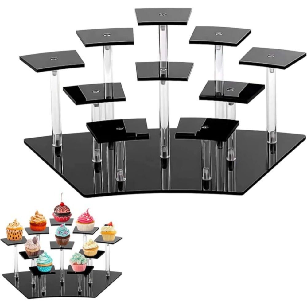 8/10 Tier Acrylic Display Rise - Perfume Fragrance Holder ulasan dan harga
