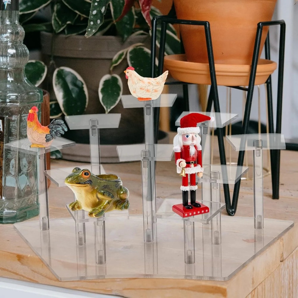 8/10 Tier Acrylic Display Rise - Perfume Fragrance Holder ulasan dan harga