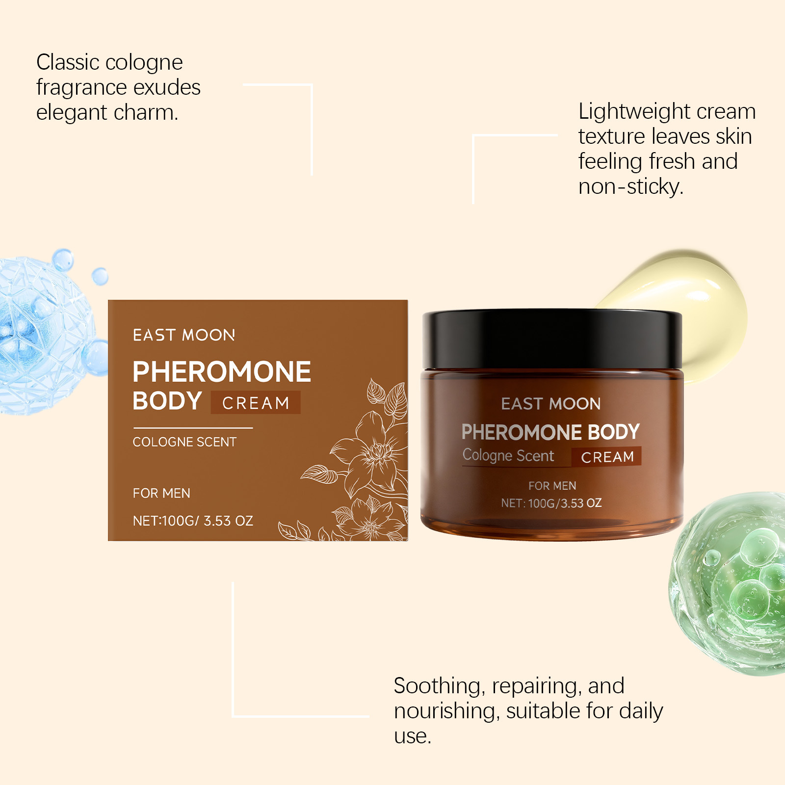 East Moon Men Fragrance Moistu - Perfume Fragrance Lotion ulasan dan harga