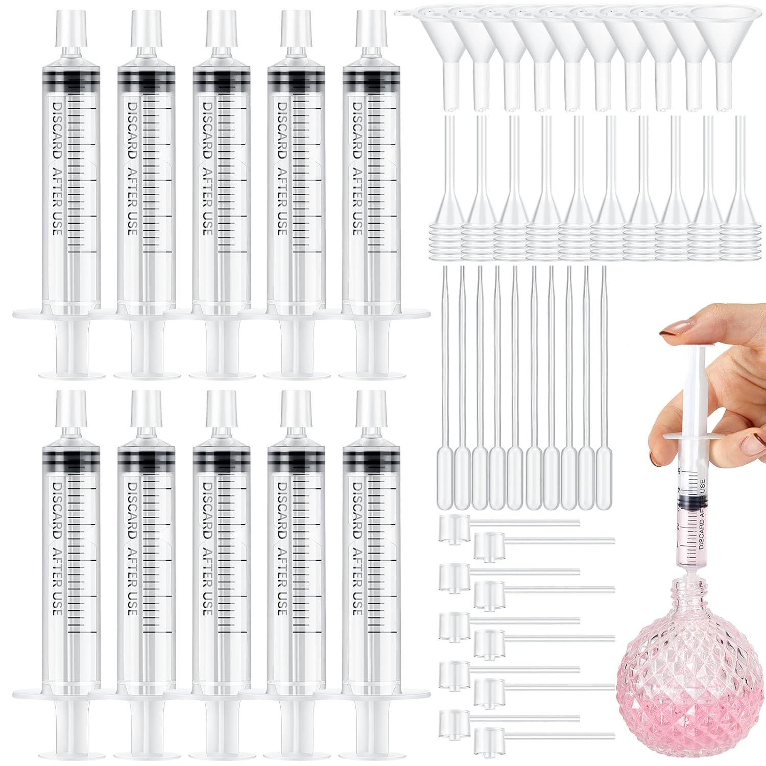 25/50PCS  perfume refill pump  - Perfume Fragrance Liquid ulasan dan harga