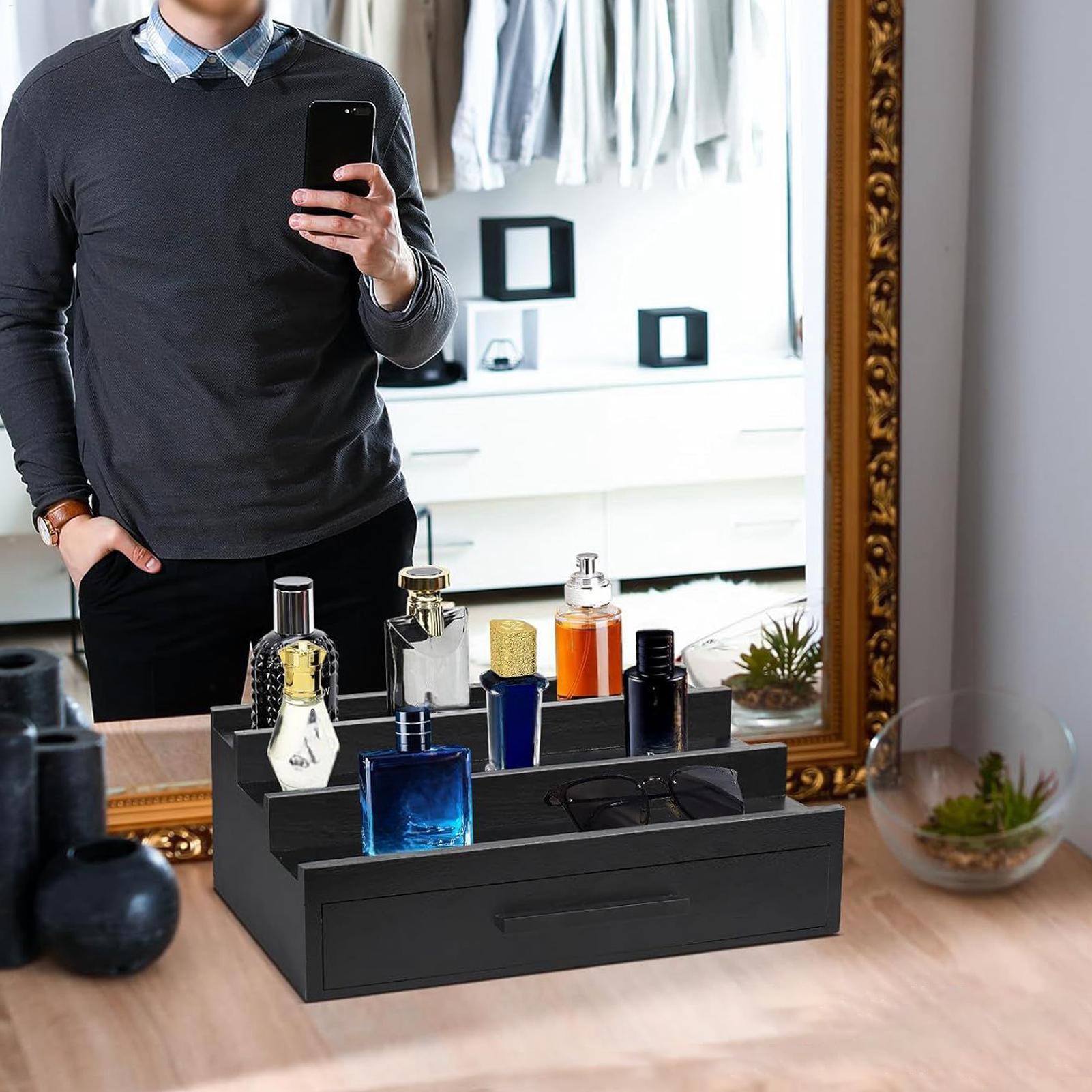 Fragrance Organizer Three-Laye - Perfume Fragrance Holder ulasan dan harga