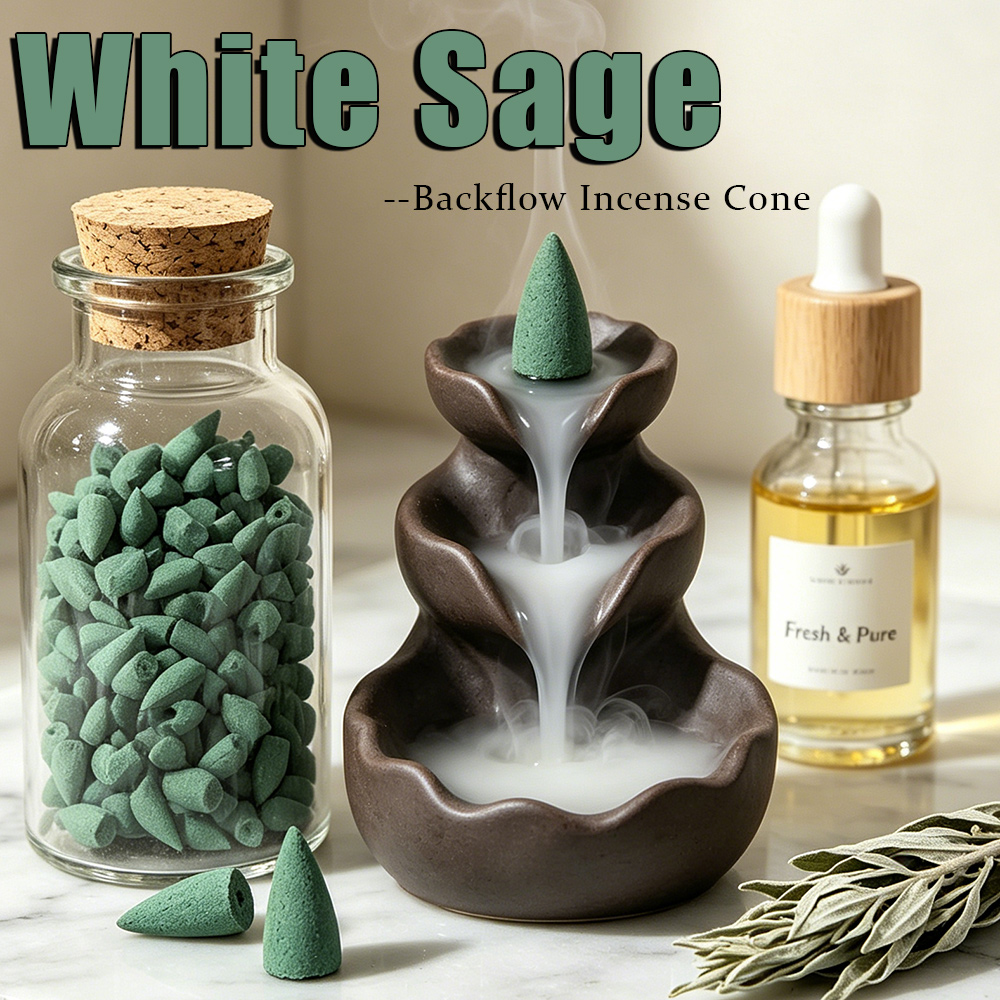 White Sage Scented Backflow In - Perfume Fragrance Oils For Candles ulasan dan harga