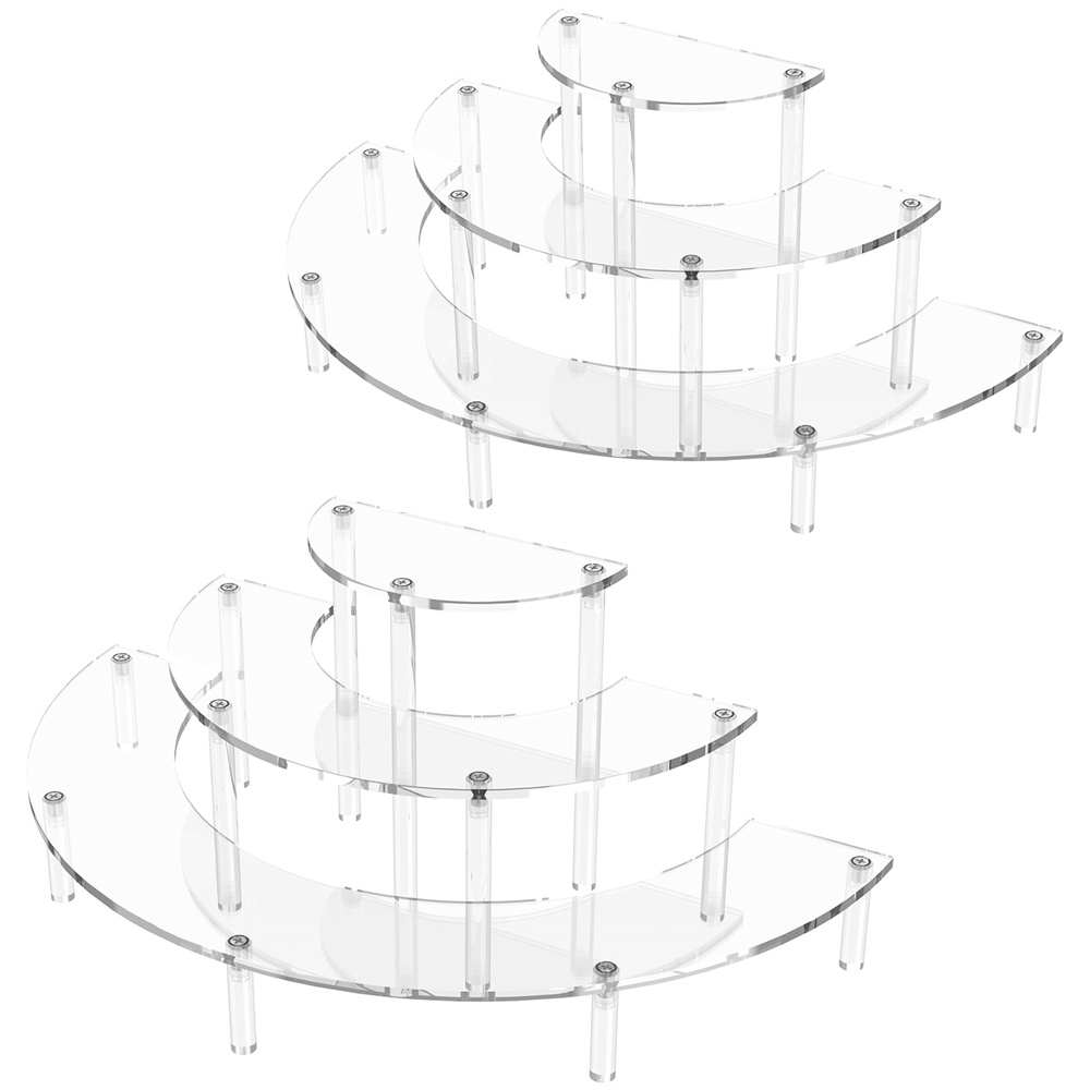 1/2pack Acrylic Display Riser  - Perfume Fragrance Holder ulasan dan harga