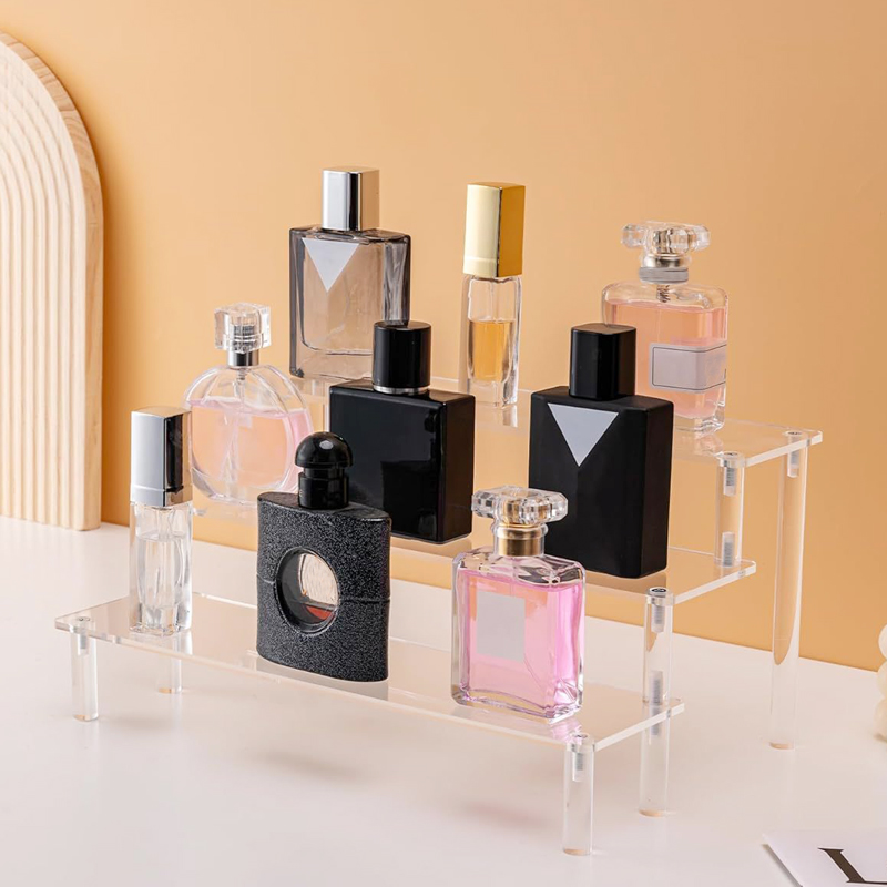 1-4 Tier Acrylic Display Stand - Perfume Fragrance Holder ulasan dan harga