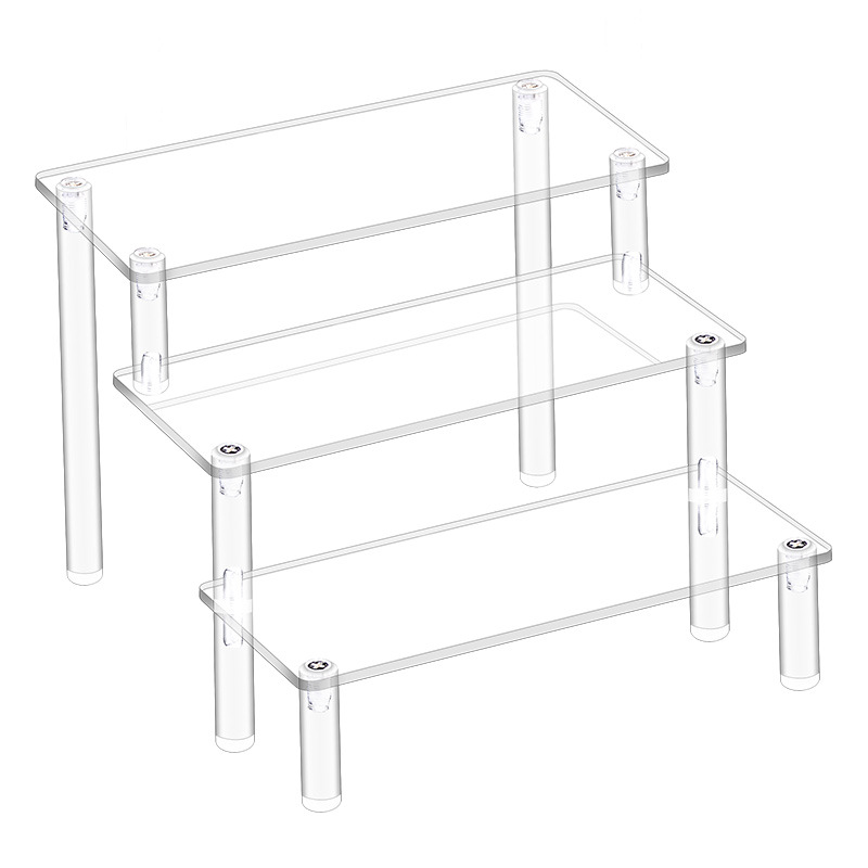 1-4 Tier Acrylic Display Stand - Perfume Fragrance Holder ulasan dan harga