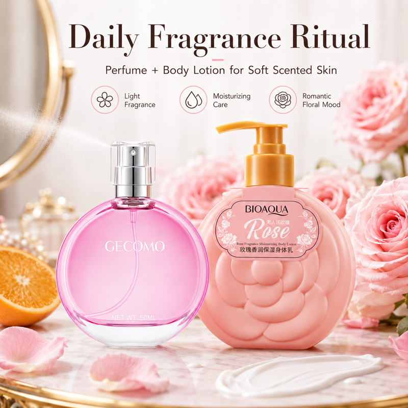GECOMO Women's Perfume Set 50m - Perfume Fragrance Lotion ulasan dan harga